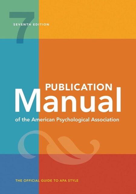 Read & Write Books – Online Bookstore Publication Manual of the American Psychological Association 7th Edition book cover