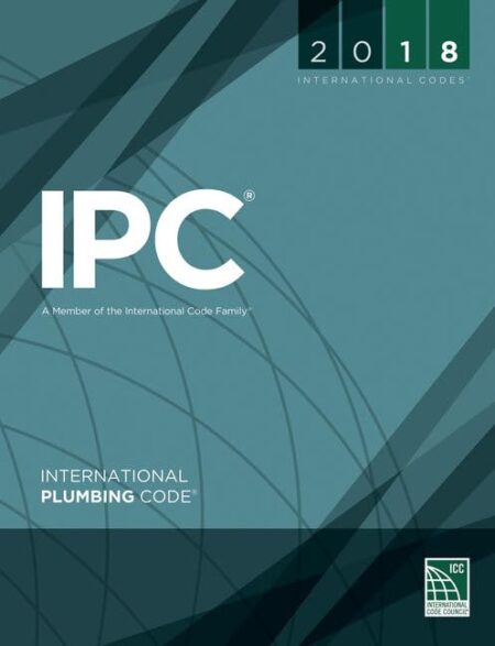 Front cover of the 2018 International Plumbing Code (IPC) softcover book, featuring the ICC logo.
