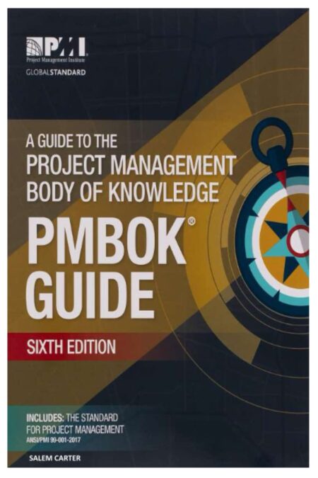 Read & Write Books – Online Bookstore Front cover of the PMBOK Guide – Seventh Edition, featuring a modern abstract design.