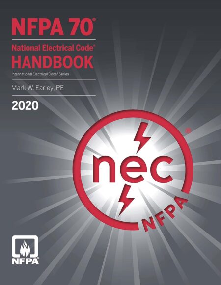 Front cover of the NFPA 70 National Electrical Code (NEC) Handbook 2020 Edition, featuring the official NFPA logo and hardcover design.