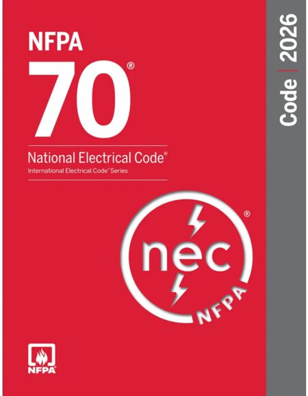 Front cover of the NFPA 70: National Electrical Code (NEC), 2023 Edition softbound book.